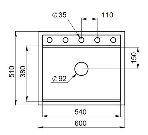 Превью картинка Кварцевая мойка GRANULA 6003, АРКТИК #5