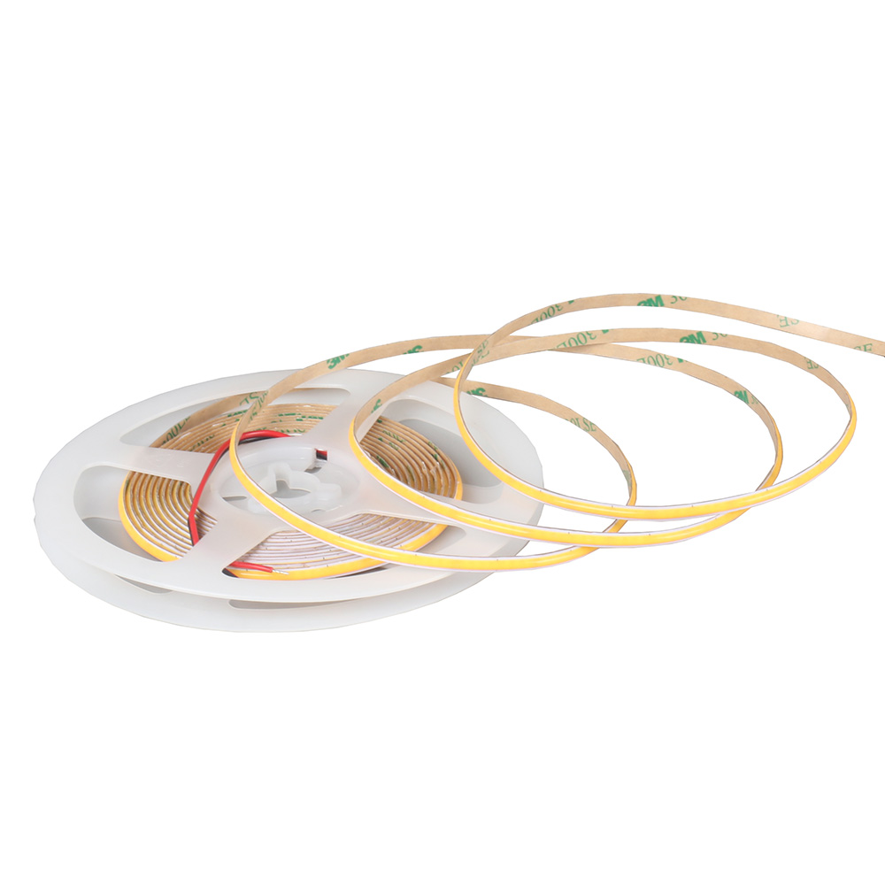 Картинка Светодиодная лента DLIGHT COB, ширина 4 мм, длина 5000 мм, 400 led/м, 12 V, 7 W/м, дневной (4000K)