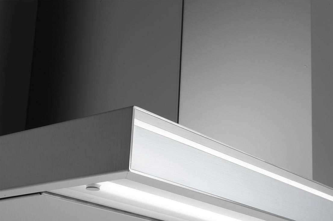 Превью картинка Т-образная вытяжка  Falmec LUMINA NRS GLASS STEEL 120 #3