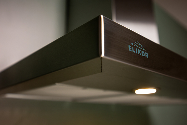 Превью картинка Т-образная вытяжка  Elikor Квадра 60Н-430-К3Д нерж #4
