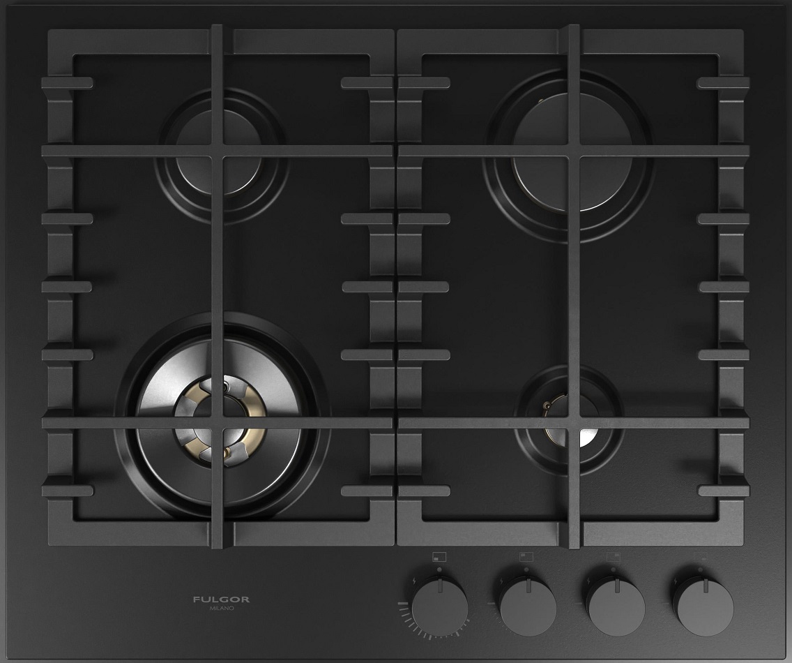 Фото Газовая варочная панель Fulgor Milano FUH 604 G DWK MBK