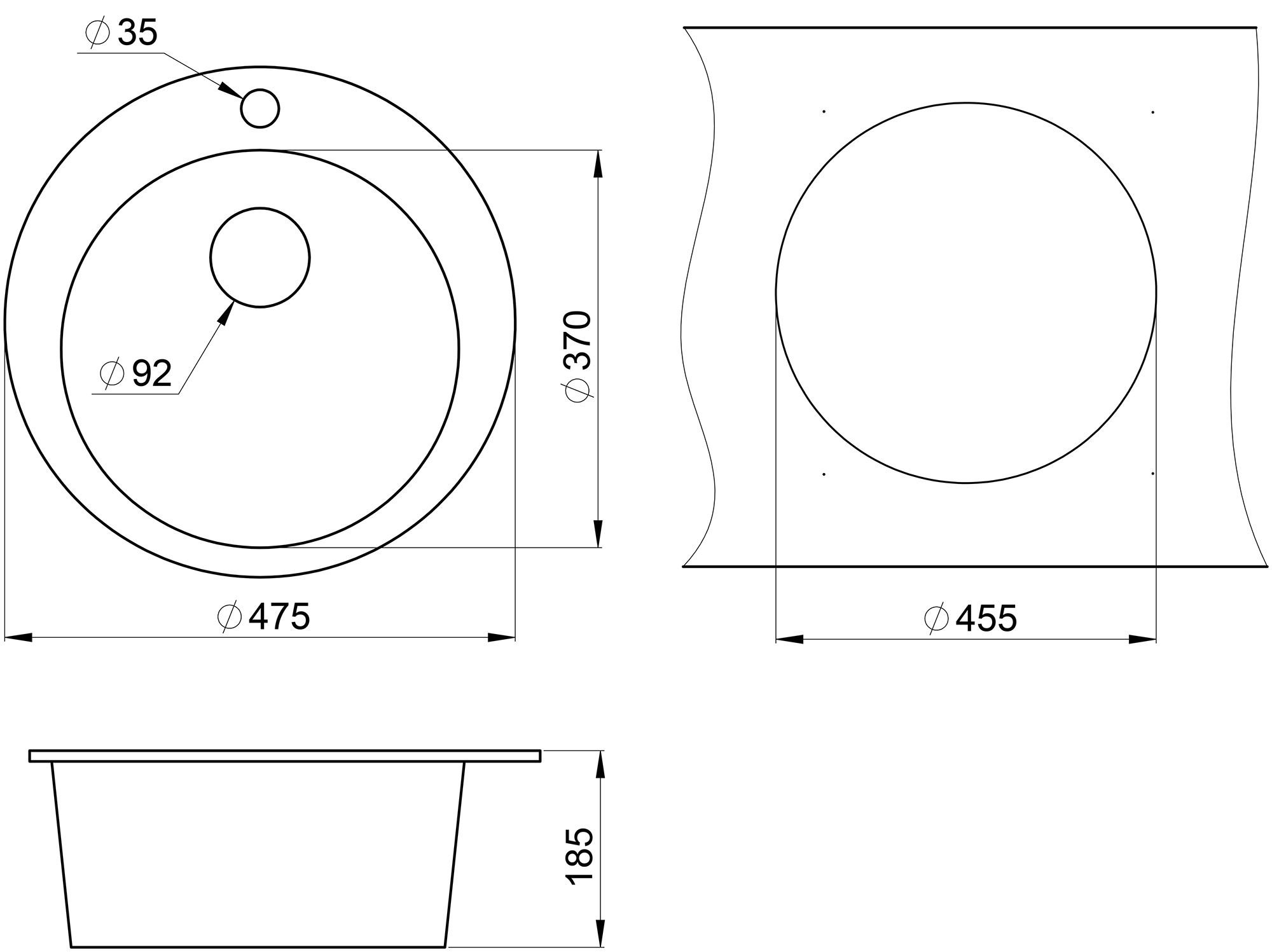Превью картинка Кварцевая мойка GRANULA 4801, АРКТИК #4