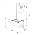 Превью картинка Наклонная вытяжка KRONA AURORA 600 white S #9
