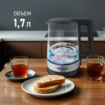 Превью картинка Чайник Weissgauff WK 1700 EcoGlass Graphite #9