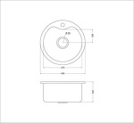 Превью картинка Металлическая мойка EMAR OL-357 #6