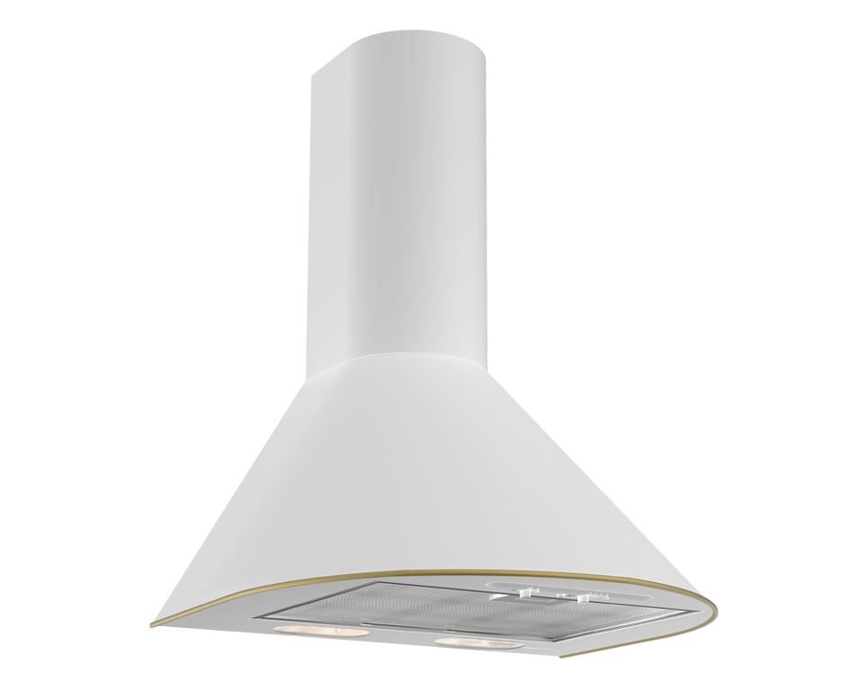 Фото Купольная вытяжка Elikor Эпсилон 50П-430-П3Л белый/зол.