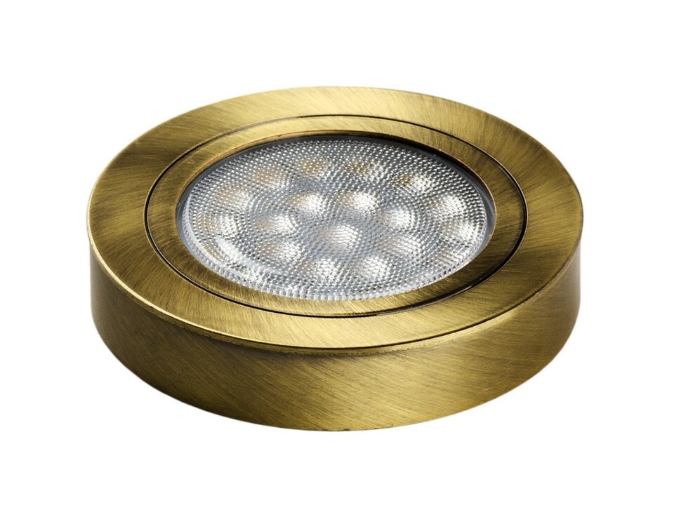 Фото Furnika Светодиодный светильник ROUND DY, накладной/врезной, теплый, бронза