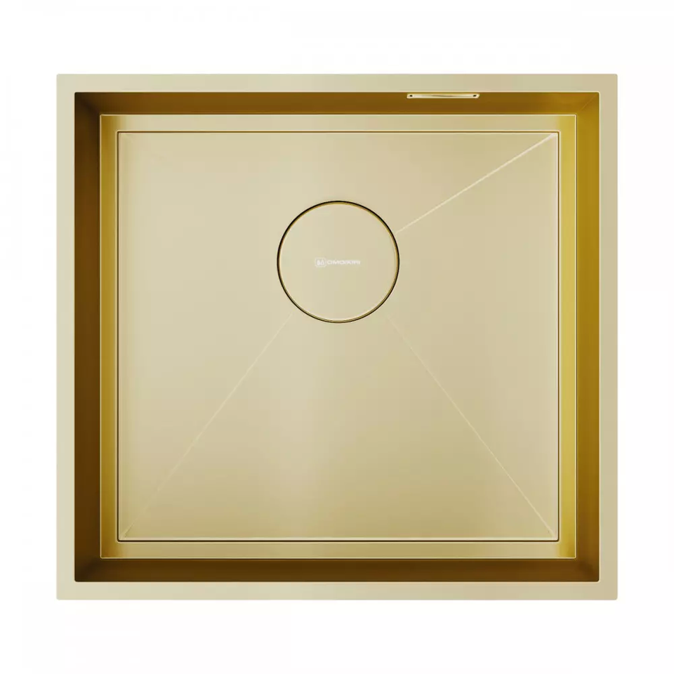 Фото Металлическая мойка Omoikiri Kasen 48-26-INT-LG нерж. сталь/светлое золото