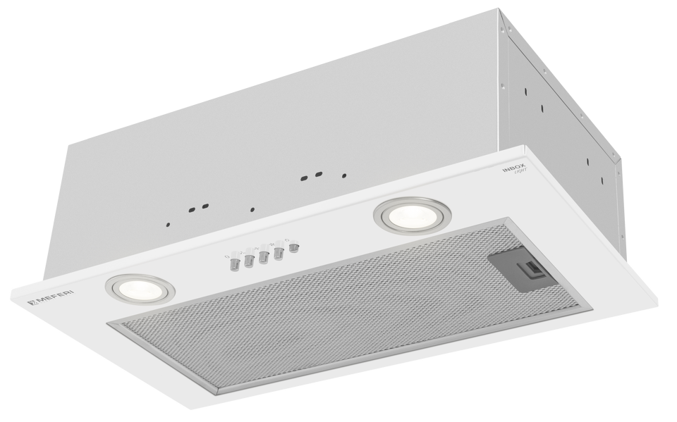 Фото Полновстраиваемая вытяжка Meferi INBOX52WH LIGHT