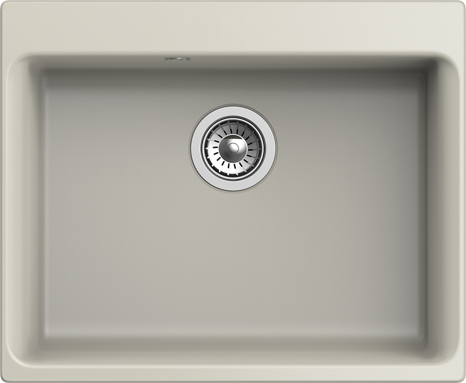 Фото Кварцевая мойка Rivelato AXEL 60 1-чаша 630*520мм topazio