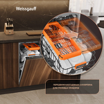 Превью картинка Посудомоечная машина 45см встраиваемая Weissgauff BDW 4538 Touch Inverter Autoopen Timer Floor #32