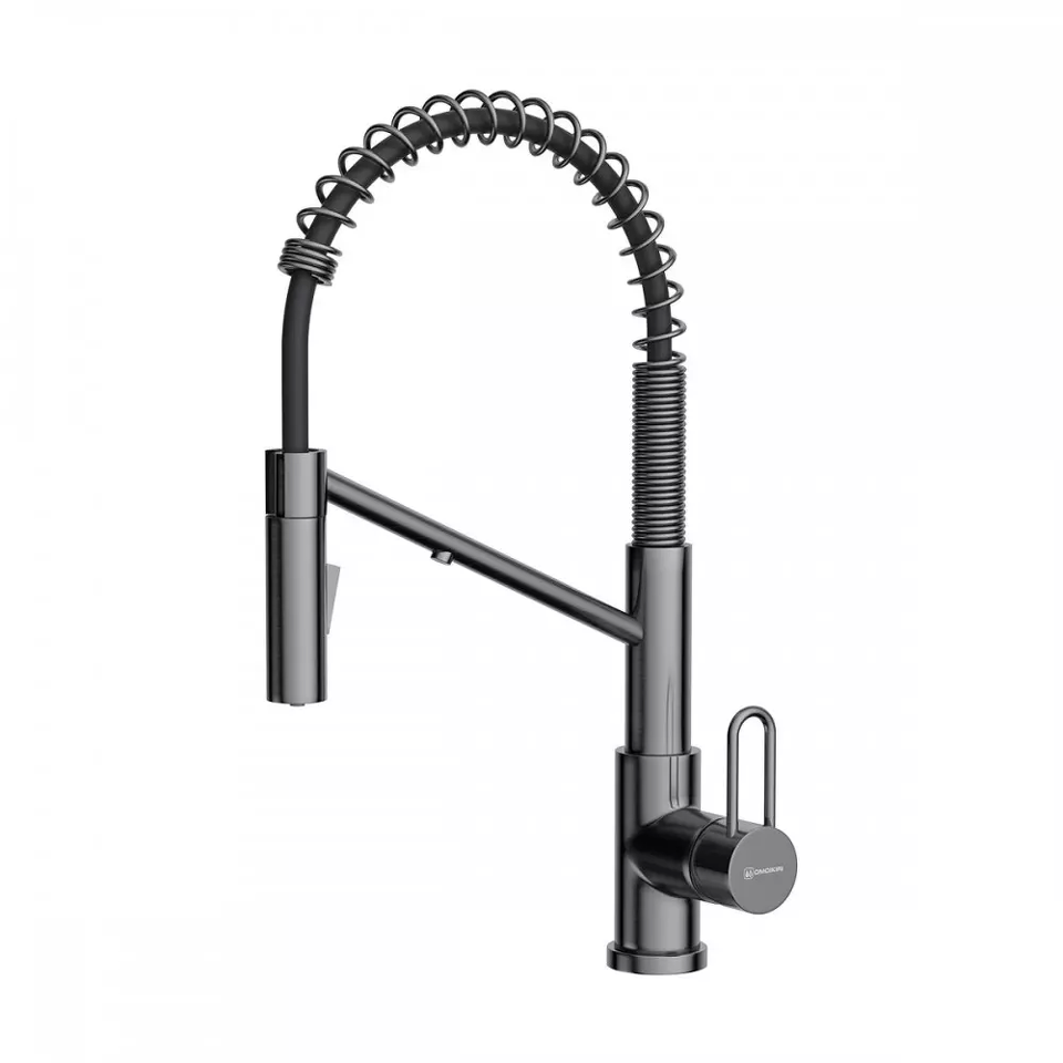 Фото Смеситель для кухни Omoikiri Mikawa 2 Plus-GM латунь/вороненая сталь