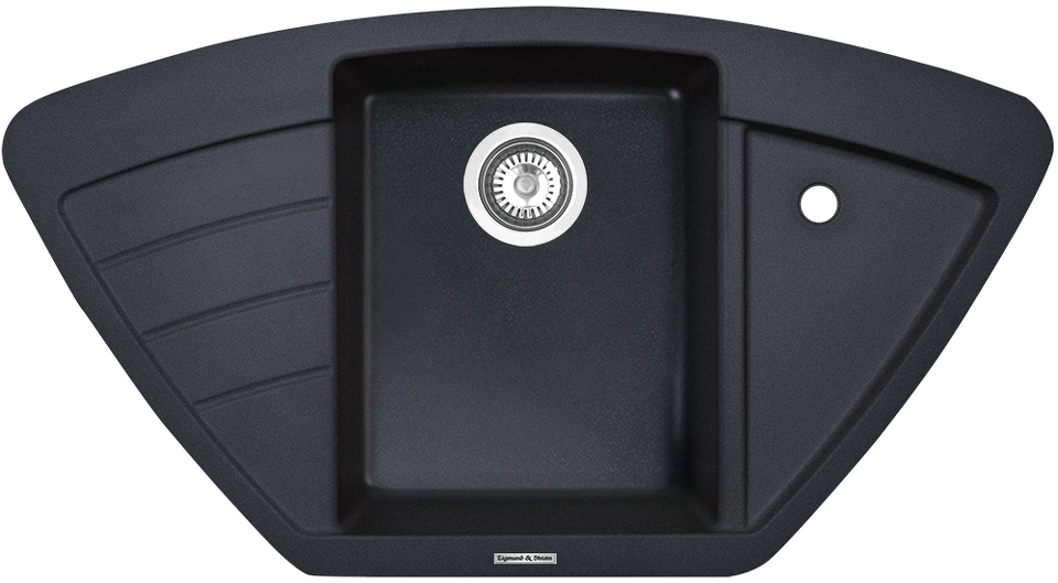 Фото Гранитная мойка Zigmund & Shtain ECKIG 900 Тёмная скала