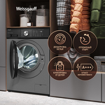 Превью картинка Стиральная машина с фронтальной загрузкой Weissgauff WM 45127 Direct Drive Inverter Steam Deep Grey #13