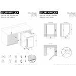 Превью картинка Шкаф винный  Винный холодильник (шкаф) компрессорный Dunavox 39 бут DAU-39.121DB #3