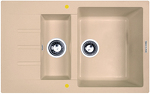 Превью картинка Гранитная мойка Zigmund & Shtain RECHTECK 775.2 Топлёное молоко #1