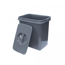 Картинка Ekotech Контейнер для мусора JAZZ 4 л, антрацит
