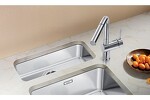 Превью картинка Металлическая мойка Blanсo ANDANO 180-U нерж.сталь зеркальная полировка без аксессуаров с отв. арм. InFino #2