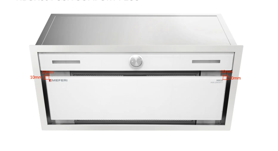 Фото Полновстраиваемая вытяжка Meferi INBOX60WH PUSH COMFORT PLUS
