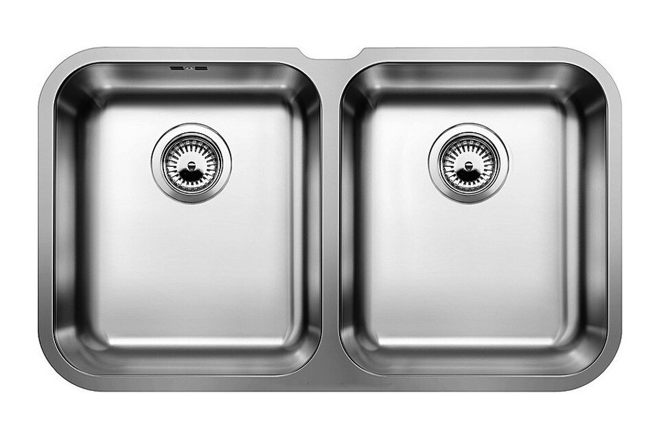 Фото Металлическая мойка Blanсo SUPRA 340/340-U нерж. сталь полированная