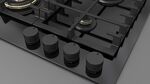Превью картинка Газовая варочная панель Fulgor Milano FPH 604 G WK BKG #3
