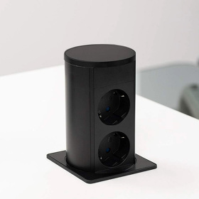 Картинка ASA Розетка VERSALIFT, врезная, черный