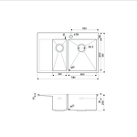 Превью картинка Металлическая мойка Omoikiri Akisame 78-2-R-IN нерж. сталь/нержавеющая сталь #2