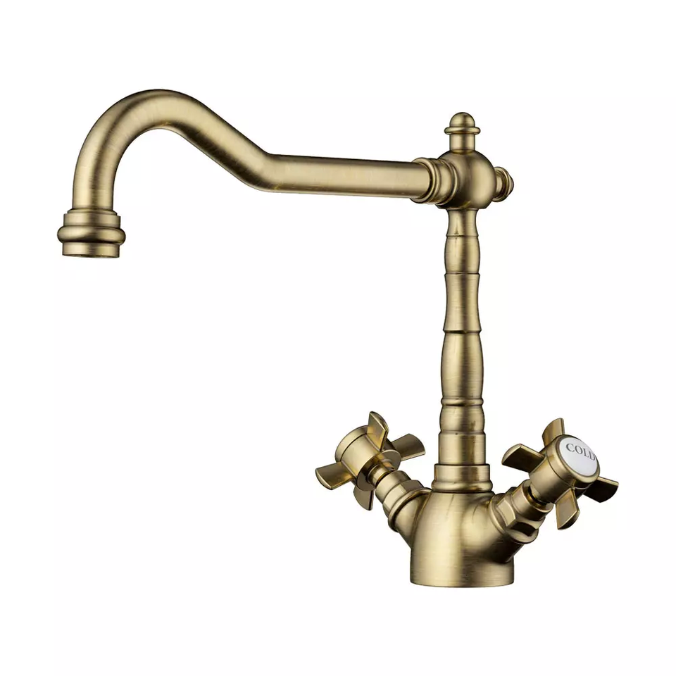 Фото Смеситель для кухни Omoikiri Tokigawa-AB-022 латунь/античная латунь