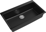 Превью картинка Кварцевая мойка Rivelato AXEL 90 1-чаша 870*520мм nero #2