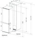 Превью картинка Встраиваемый холодильник с морозильной камерой Haier HRF229BIRU #4