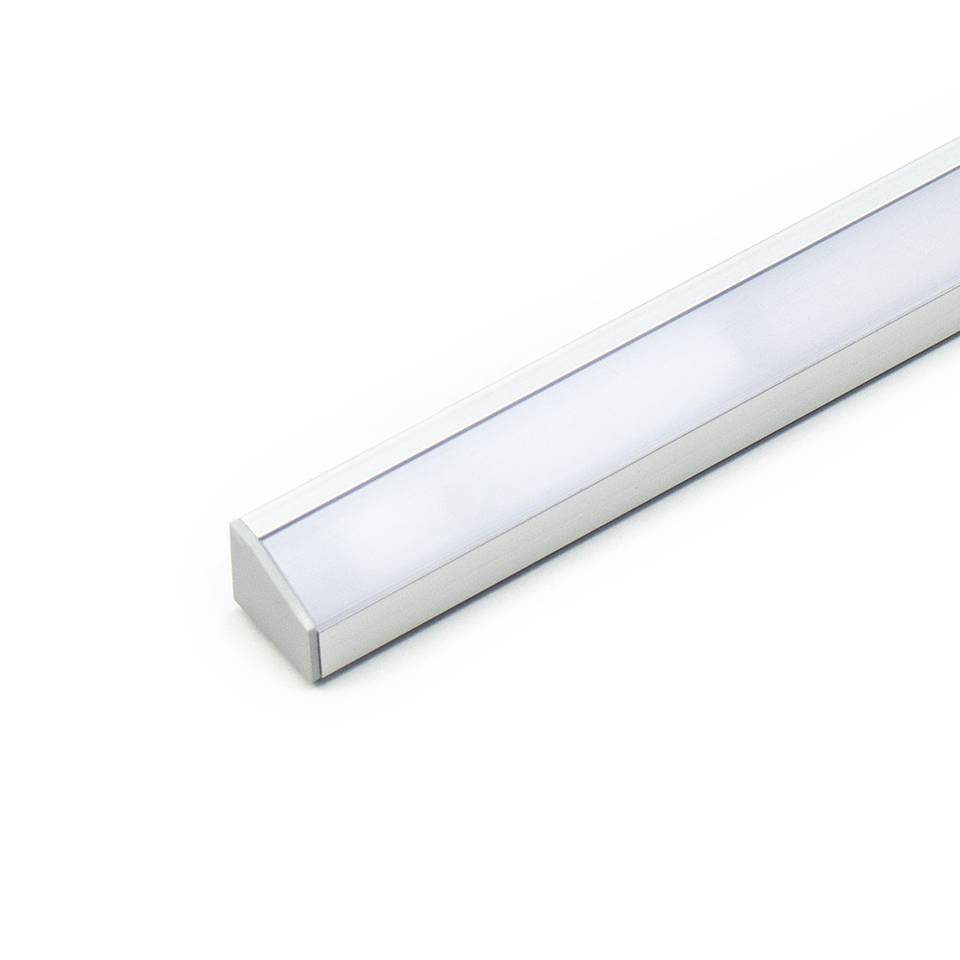Фото DLIGHT Светодиодный светильник COR без выключателя, кабель СЛЕВА, 9.6 W/м, холодный, алюминий