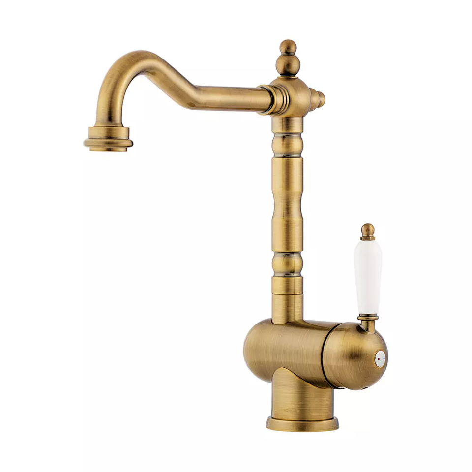 Фото Смеситель для кухни Omoikiri Kyoto-AB-022 латунь/античная латунь