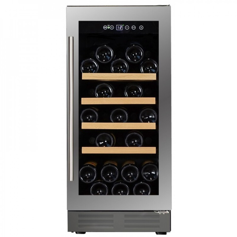 Фото Шкаф винный встраиваемый Винный холодильник (шкаф) компрессорный Dunavox DAU-32.81SS