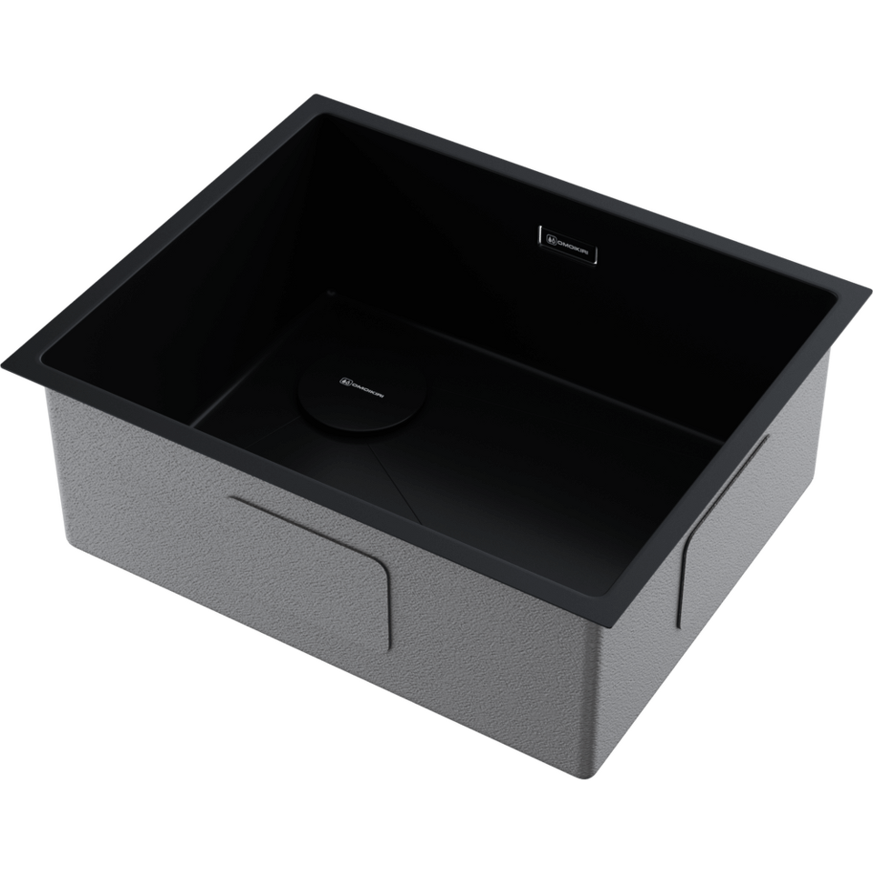 Фото Металлическая мойка Omoikiri Taki 54-U/IF-L Side SF-GB нерж. сталь/графит