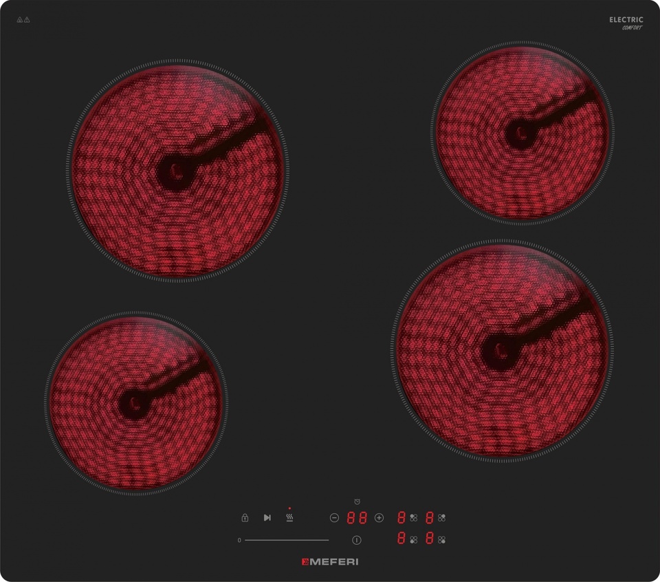 Фото Электрическая варочная панель Meferi MEH604BK COMFORT