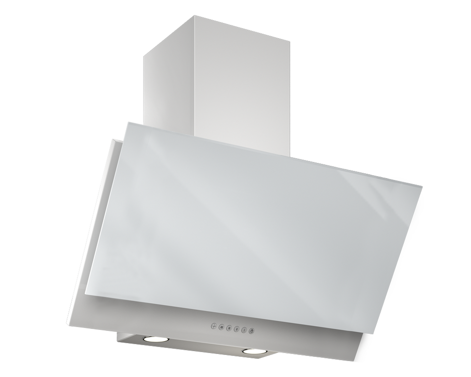 Фото Наклонная вытяжка Elikor Рубин S4 90П-700-Э4Д перламутр/белый