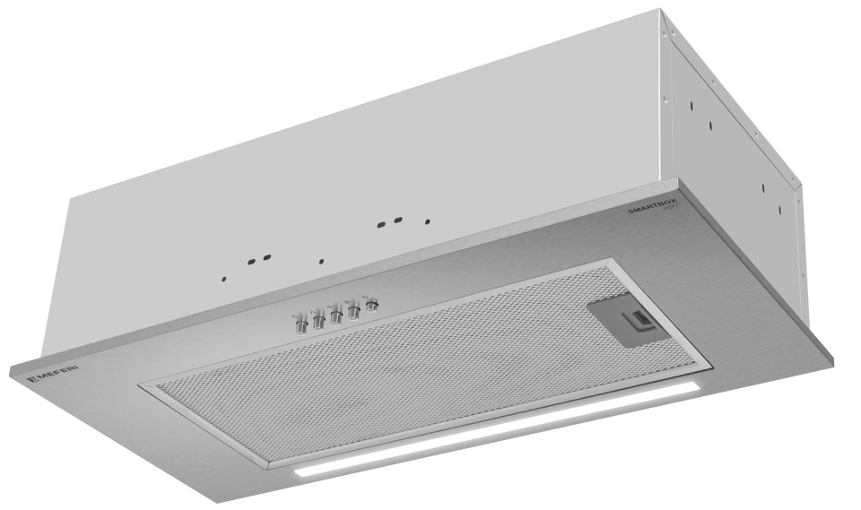 Фото Полновстраиваемая вытяжка Meferi SMARTBOX60IX LIGHT