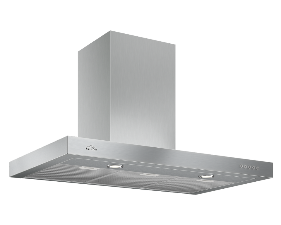 Фото Т-образная вытяжка  Elikor Опал 90Н-650-Э3Д нерж