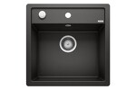 Превью картинка Гранитная мойка Blanсo DALAGO 5-F SILGRANIT черный с клапаном-автоматом #1