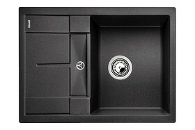 Картинка Blanсo METRA 45S Compact SILGRANIT PuraDur антрацит, с клапаном-автоматом