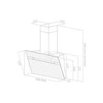 Превью картинка Наклонная вытяжка Elica STRIPE WH/A/60/LX #2