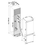 Превью картинка Встраиваемый холодильник с морозильной камерой KRONA BRISTEN FNF #15