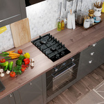 Превью картинка Газовая варочная панель домино Lex GVG 321 BL газовая панель #9