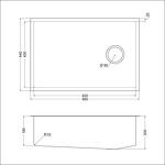 Превью картинка Металлическая мойка EMAR EMB-660(UN) PVD Dark #5