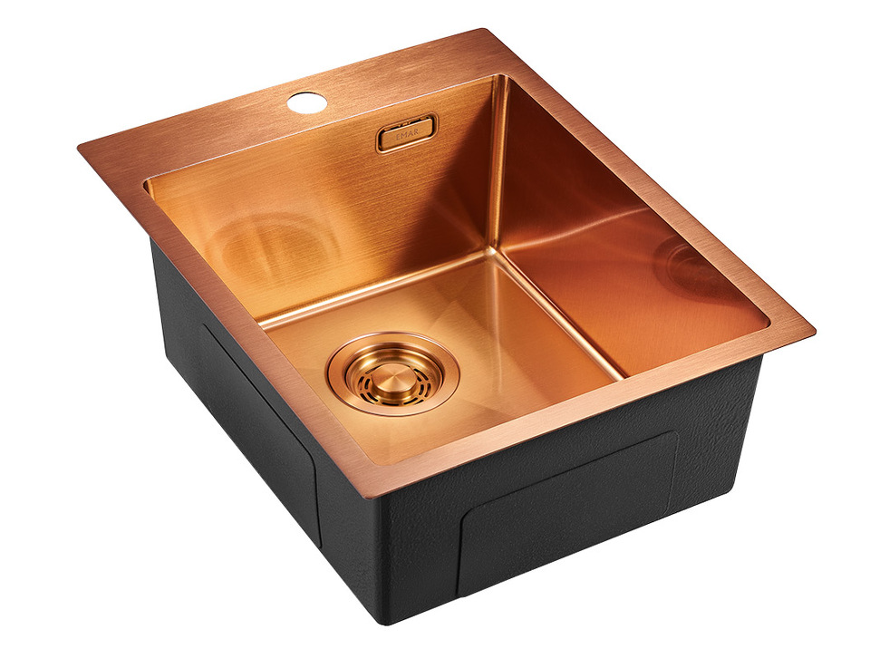Фото Металлическая мойка EMAR EMB-128A PVD Nano Coppery