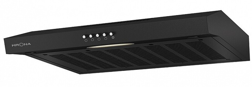 Фото Козырьковая вытяжка KRONA ERMINA 600 black PB