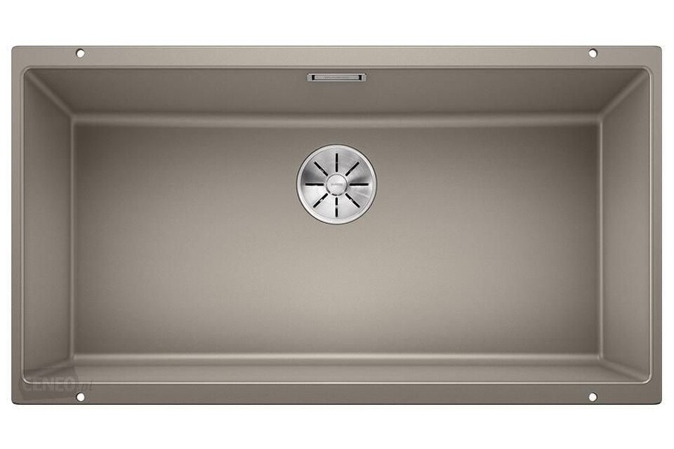 Фото Гранитная мойка Blanсo SUBLINE 800-U SILGRANIT PuraDur серый беж c отв.арм. InFino