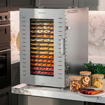 Превью картинка Сушилка для овощей и фруктов Дегидратор Meyvel MDH16-1S (Inox) #9