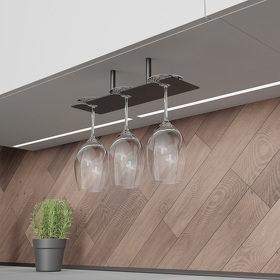 Картинка Duslar Держатель AIR для бокалов, длина 320 мм, черный