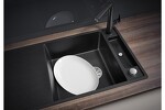 Превью картинка Гранитная мойка Blanсo AXIA III XL 6 S SILGRANIT PuraDur черный, доска стекло c кл.-авт. InFino #3